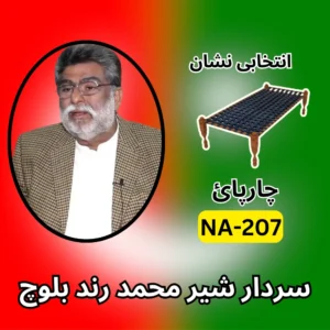 NA-207 PTI candidate symbol Sardar Sher Muhammad Rind Baloch